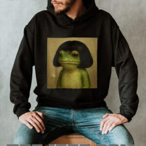Renaissance Style Frog Portrait with Bob Haircut Art Print T Shirt Renaissance Style Frog Portrait with Bob Haircut Art Print T Shirt