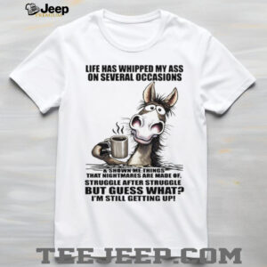 Resilient Donkey “Still Getting Up” Life Struggles Funny Tee Resilient Donkey “Still Getting Up” Life Struggles Funny Tee