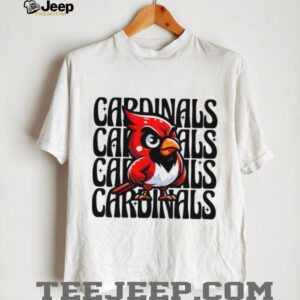 Retro Cardinals Mascot Typography Sports Fan Graphic Sweatshirt