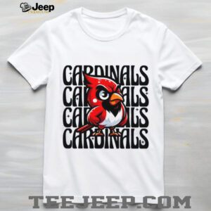 Retro Cardinals Mascot Typography Sports Fan Graphic Sweatshirt