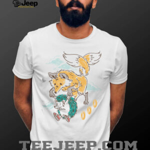 Retro Fox and Hedgehog Flying Sketch Art Animal Illustration T Shirt Retro Fox and Hedgehog Flying Sketch Art Animal Illustration T Shirt