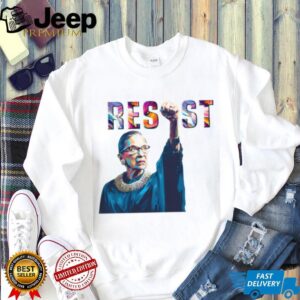 Ruth Bader Ginsburg RBG Resist Colorful Pop Art Tribute T Shirt