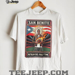San Benito Patron Del Half Time Bad Bunny Football Poster T Shirt