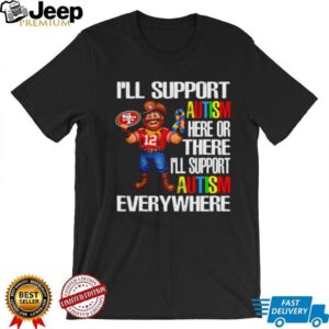 San Francisco 49ers Sourdough Sam Autism Awareness Support T Shirt San Francisco 49ers Sourdough Sam Autism Awareness Support T Shirt