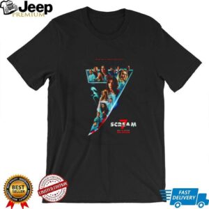 Scream 7 Horror Movie Poster Graphic T Shirt Ghostface Fan Apparel Scream 7 Horror Movie Poster Graphic T Shirt Ghostface Fan Apparel
