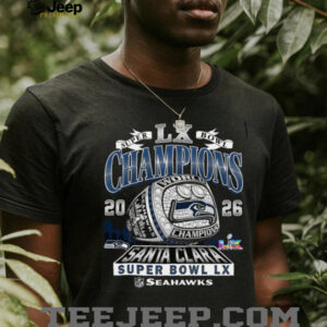 Seahawks Super Bowl LX Champions 2026 Championship Ring Graphic Shirt Seahawks Super Bowl LX Champions 2026 Championship Ring Graphic Shirt