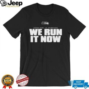 Seahawks Super Bowl LX Champions “We Run It Now” Minimalist T Shirt Seahawks Super Bowl LX Champions “We Run It Now” Minimalist T Shirt