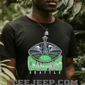 Seattle Champions Space Needle Stadium Graphic T Shirt Seattle Champions Space Needle Stadium Graphic T Shirt