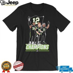 Seattle Football World Champions 12th Man Trio Cartoon Shirt