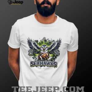 Seattle Seahawks 1976 Vintage Eagle Football Graphic T Shirt Seattle Seahawks 1976 Vintage Eagle Football Graphic T Shirt