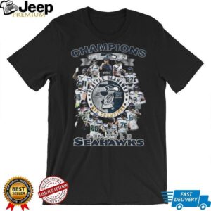 Seattle Seahawks 2025 NFC Champions Super Bowl Bound Team T Shirt Seattle Seahawks 2025 NFC Champions Super Bowl Bound Team T Shirt