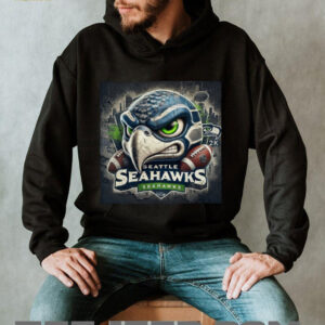Seattle Seahawks 3D Angry Hawk Mascot Graphic NFL Gameday Shirt