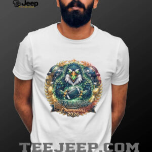 Seattle Seahawks Champions 2026 Super Bowl LX Eagle Mascot T shirt