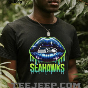 Seattle Seahawks Glitter Lips Graphic NFL Fan Fashion Art Seattle Seahawks Glitter Lips Graphic NFL Fan Fashion Art