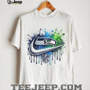 Seattle Seahawks Paint Splatter Swoosh Design Modern NFL Fan Art Seattle Seahawks Paint Splatter Swoosh Design Modern NFL Fan Art