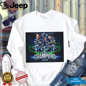 Seattle Seahawks Super Bowl Champions Roster Celebration Graphic Poster Seattle Seahawks Super Bowl Champions Roster Celebration Graphic Poster