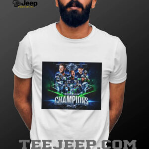 Seattle Seahawks Super Bowl Champions Roster Celebration Graphic Poster