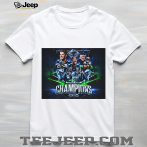 Seattle Seahawks Super Bowl Champions Roster Celebration Graphic Poster