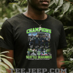 Seattle Seahawks Super Bowl LX 2026 Champions Commemorative Stadium Tee Seattle Seahawks Super Bowl LX 2026 Champions Commemorative Stadium Tee