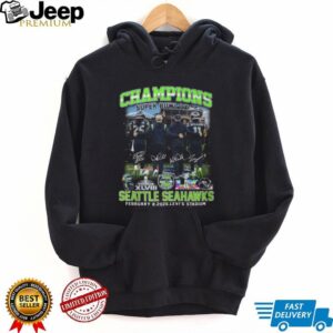 Seattle Seahawks Super Bowl LX 2026 Champions Commemorative Stadium Tee