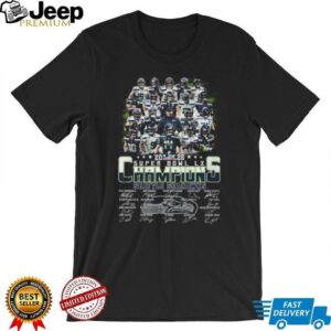 Seattle Seahawks Super Bowl LX 2026 Champions Signature Team Photo T Shirt
