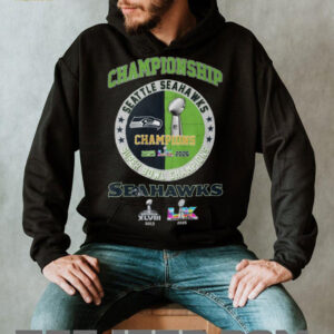 Seattle Seahawks Super Bowl LX Champions 2025 2026 Two Time Winners Tee