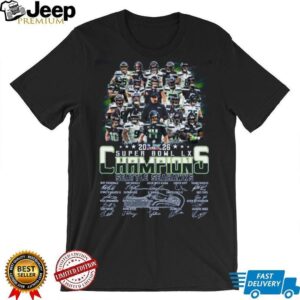 Seattle Seahawks Super Bowl LX Champions 2026 Roster Signatures Shirt