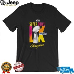 Seattle Seahawks Super Bowl LX Champions Colorful Trophy T Shirt Seattle Seahawks Super Bowl LX Champions Colorful Trophy T Shirt