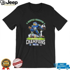 Seattle Seahawks Super Bowl LX Champions DK Metcalf Character T Shirt Seattle Seahawks Super Bowl LX Champions DK Metcalf Character T Shirt