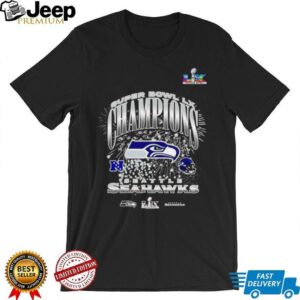 Seattle Seahawks Super Bowl LX Champions Fireworks Celebration T Shirt