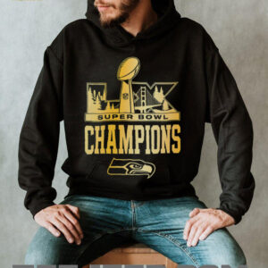 Seattle Seahawks Super Bowl LX Champions Gold Logo Polo Shirt 2026 San Francisco