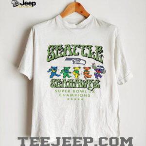 Seattle Seahawks Super Bowl LX Champions Grateful Dead Dancing Bears T Shirt