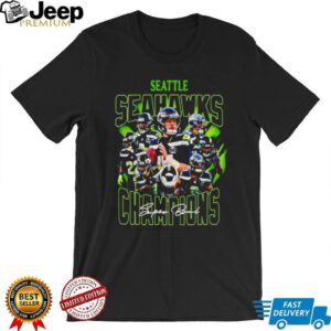 Seattle Seahawks Super Bowl LX Champions Neon Grid Team Graphic Shirt Seattle Seahawks Super Bowl LX Champions Neon Grid Team Graphic Shirt