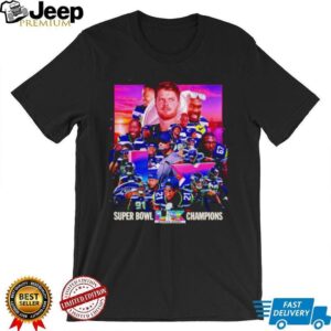 Seattle Seahawks Super Bowl LX Champions Team Celebration Collage Shirt