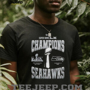 Seattle Seahawks Super Bowl LX Champions Trophy San Francisco 2026 T Shirt Seattle Seahawks Super Bowl LX Champions Trophy San Francisco 2026 T Shirt