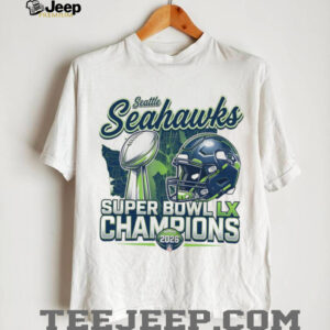 Seattle Seahawks Super Bowl LX Champions Vintage Map Graphic T Shirt
