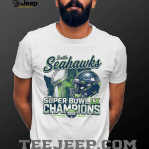 Seattle Seahawks Super Bowl LX Champions Vintage Map Graphic T Shirt