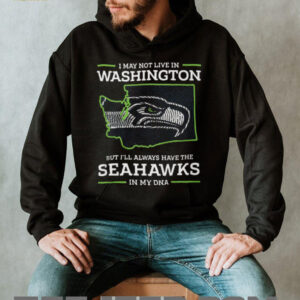 Seattle Seahawks in My DNA Washington State Silhouette Fan T Shirt Seattle Seahawks in My DNA Washington State Silhouette Fan T Shirt