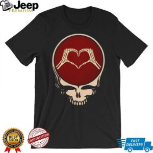 Skeleton Hands Heart Steal Your Face Grateful Dead Tribute Shirt Skeleton Hands Heart Steal Your Face Grateful Dead Tribute Shirt