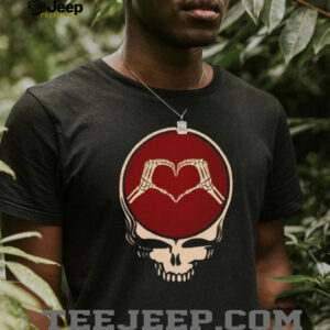 Skeleton Hands Heart Steal Your Face Grateful Dead Tribute Shirt