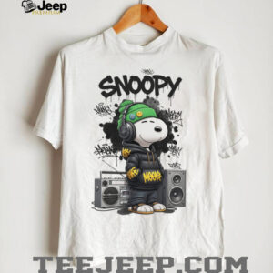 Snoopy Hip Hop Streetwear Design Boombox & Graffiti Graphic Tee