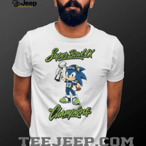 Sonic the Hedgehog Seattle Seahawks Super Bowl LX Champions Trophy T Shirt