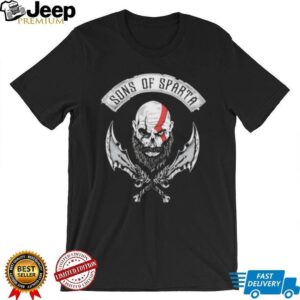 Sons of Sparta Kratos God of War Skull Graphic T Shirt Sons of Sparta Kratos God of War Skull Graphic T Shirt