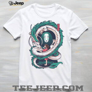 Spirited Away Haku Dragon & Chihiro Vintage Wash Tee Spirited Away Haku Dragon & Chihiro Vintage Wash Tee