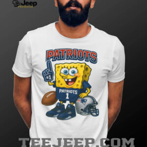 SpongeBob SquarePants New England Patriots Football Fan T Shirt