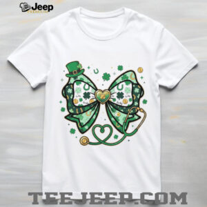 St. Patrick’s Day Nurse Stethoscope Clover Bow Lucky Healthcare Shirt St. Patrick’s Day Nurse Stethoscope Clover Bow Lucky Healthcare Shirt