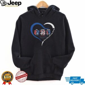 Stand With Mustangs Hockey Memorial Heart Players Tribute T Shirt