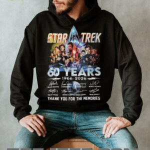 Star Trek 60 Years 1966 2026 Anniversary Signature Thank You For The Memories T Shirt Star Trek 60 Years 1966 2026 Anniversary Signature Thank You For The Memories T Shirt