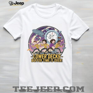 Star Trek Lower Decks Buffer Time Is Over Cartoon Graphic T Shirt Star Trek Lower Decks Buffer Time Is Over Cartoon Graphic T Shirt