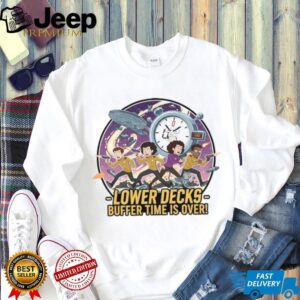 Star Trek Lower Decks Buffer Time Is Over Cartoon Graphic T Shirt